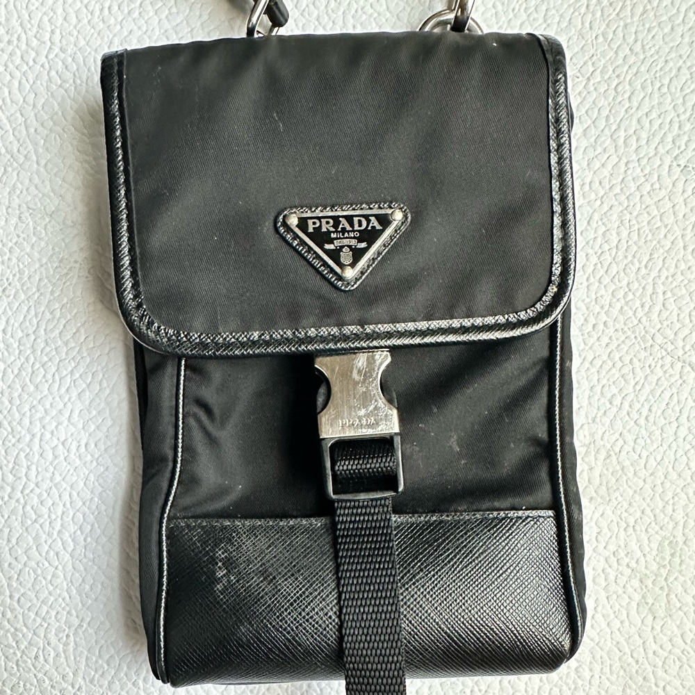 Prada re nylon cross body purse